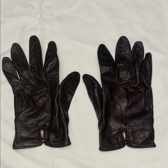 Chocolate Brown Kayla Leather Gloves main image 1